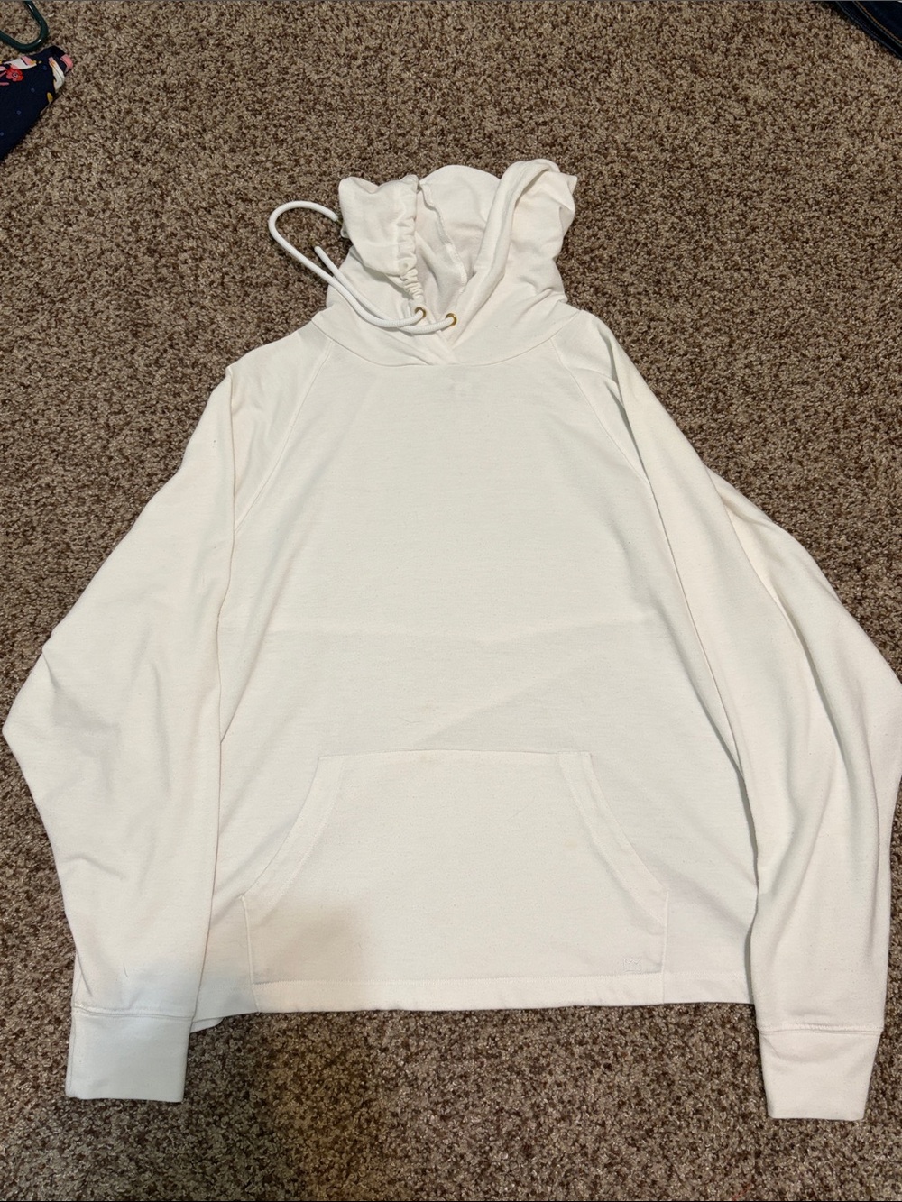 crown & ivy White Pullover Hoodie